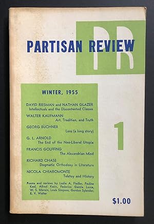 Bild des Verkufers fr Partisan Review, Volume 22, Number 1 (XXII; Winter 1955) zum Verkauf von Philip Smith, Bookseller