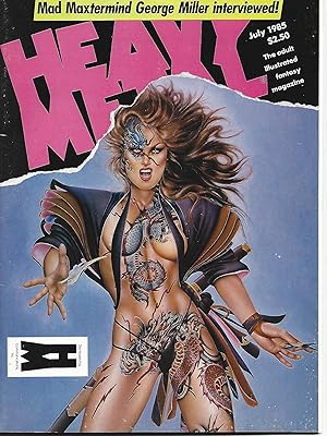 Image du vendeur pour Heavy Metal Fantasy Magazine July 1985 (Vol. 9 #4) Vintage Comic mis en vente par Warren Hahn