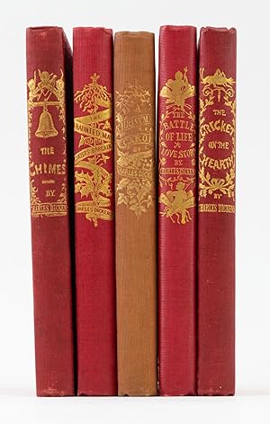 Seller image for THE CHRISTMAS BOOKS: A CHRISTMAS CAROL; THE CHIMES; THE CRICKET ON THE HEARTH; THE BATTLE OF LIFE; [and] THE HAUNTED MAN for sale by Phillip J. Pirages Rare Books (ABAA)
