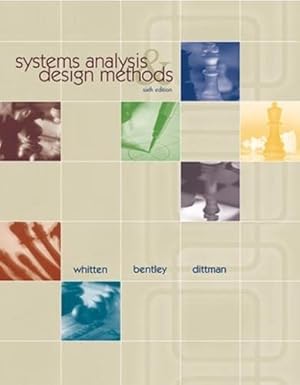 Image du vendeur pour Systems Analysis and Design Methods mis en vente par Reliant Bookstore