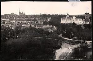 Fotografie Brück, Sohn Meissen, Ansicht Waldenburg i. Sa., Blick auf die Stadt mit dem Schloss Wa...