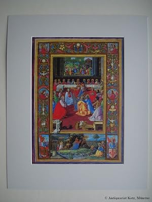 Das Missale des Florentiner Baptisteriums. Abendmahl und "Te igiitur". Barb. lat., Florenz um 149...