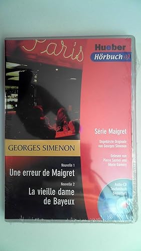 Bild des Verkufers fr Une erreur de Maigret / La vieille dame de Bayeux. Serie Maigret. Lektre & CD.: Ungekrzte Ausgabe fr Fortgeschrittene. Text in franzs. Sprache zum Verkauf von Antiquariat Maiwald