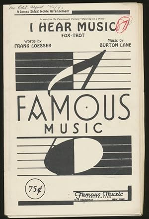 Seller image for Dance Orchestra Score: I Hear Music (1940) for sale by CorgiPack