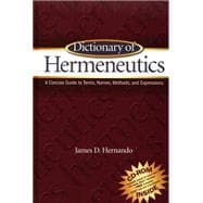 Immagine del venditore per Dictionary of Hermeneutics venduto da eCampus