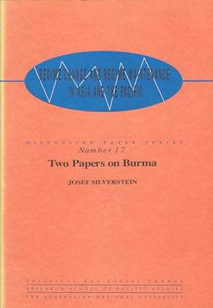Bild des Verkufers fr Two Papers on Burma. zum Verkauf von Asia Bookroom ANZAAB/ILAB