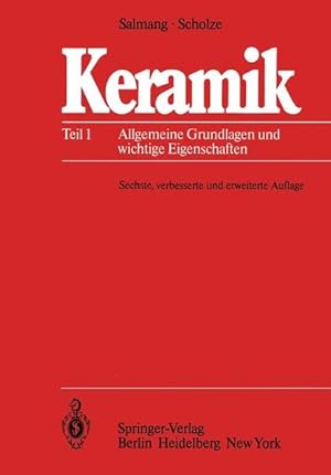 Imagen del vendedor de Keramik: Teil 1: Allgemeine Grundlagen und wichtige Eigenschaften a la venta por Studibuch