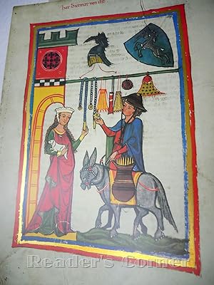 Imagen del vendedor de Her Dietmar von Ast, Faksimile der Miniatur aus dem Codex Manesse. a la venta por Versandantiquariat Reader's Corner