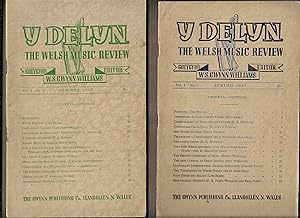 Bild des Verkufers fr Y Delyn : the Welsh music review. Vol. 1 no. 1(Spring 1947) & Vol 1 no.2 (Summer 1947) zum Verkauf von Gwyn Tudur Davies