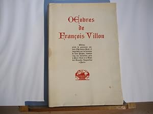 Litterature - Oeuvres de François Villon - Edition ornée de gravures d'Hermann Paul - Les Lais, l...