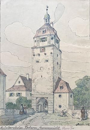 "Mainbernheim. Torturm, Außenansicht",