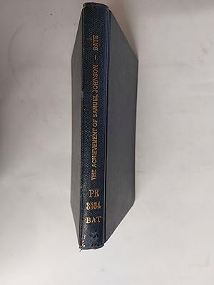 Bild des Verkufers fr The Achievement Of Samuel Johnson (A Galaxy Book) zum Verkauf von Cambridge Rare Books