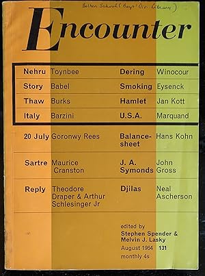 Seller image for Encounter August 1964 / Germany - A Special Number Gunter Grass "5 poems" / Erich Heller "The Importance Of Nietzsche" / Goronwy Rees "From Berlin To Munich" / Siegfried Melchinger "The Opulent Culture" for sale by Shore Books