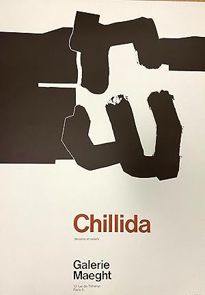 EDUARDO CHILLIDA - dessins et reliefs, 70 x 50 cm POSTER