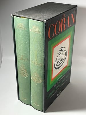 Bild des Verkufers fr Le Coran, Edition Bilingue ~ 2 Volume Set ~ French and Arabic Edition zum Verkauf von BookEnds Bookstore & Curiosities