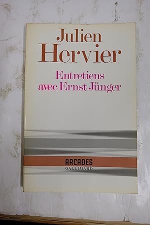 Bild des Verkufers fr Entretiens avec Ernst Junger zum Verkauf von Librairie du Levant