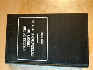 Bild des Verkufers fr Studies in the theory of international trade zum Verkauf von Gebrauchtbcherlogistik  H.J. Lauterbach