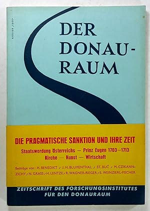 Der Donauraum. Zeitschrift des Forschungsinstitutes für den Donauraum. 1. Heft 1964. Themen u.a.:...