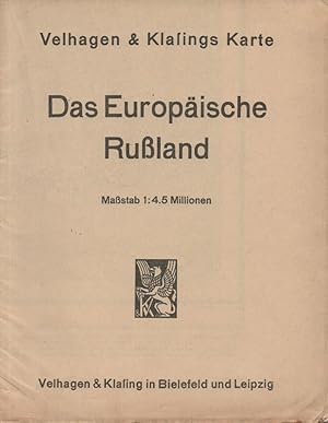 Seller image for Das Euopische Russland. Mastab 1:4,5 Millionen. for sale by Brbel Hoffmann