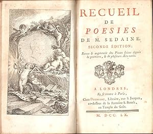 Recueil De Poesies De M. Sedaine. Seconde Edition. Teil 1 und 2 (in 1 Band)