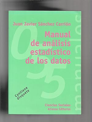 Seller image for Manual de anlisis estadstico de los datos. for sale by Librera El Crabo