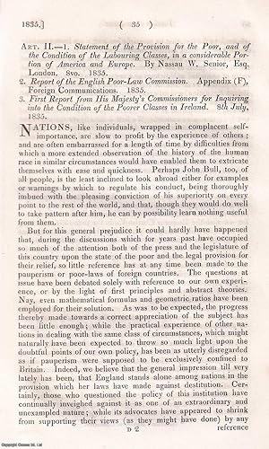 Imagen del vendedor de Foreign Poor Laws and Irish poverty. An uncommon original article from The Quarterly Review, 1835. a la venta por Cosmo Books