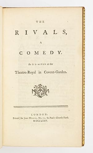 THE RIVALS, A COMEDY