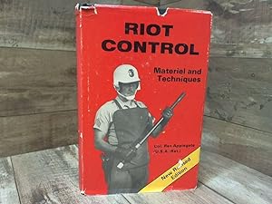 Seller image for Riot control: materiel and techniques by Rex Applegate (1969-05-03) for sale by Archives Books inc.