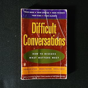 Seller image for Difficult Conversations: How to Discuss What Matters Most for sale by Stellwagen Exports