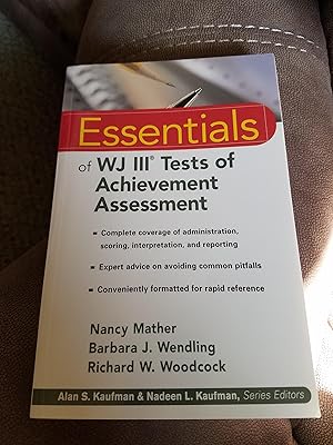 Seller image for Essentials of WJ III Tests of Achievement Assessment for sale by Reliant Bookstore