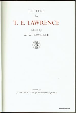 Letters To T. E. Lawrence