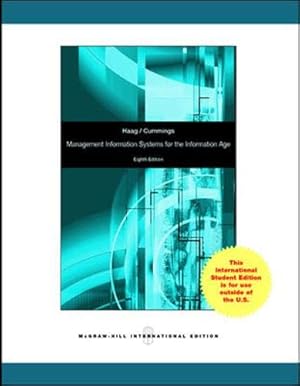 Bild des Verkufers fr Management Information Systems for the Information Age zum Verkauf von WeBuyBooks