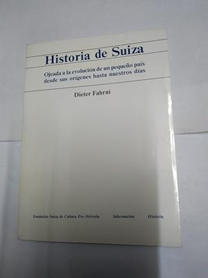Seller image for Historia de Suiza for sale by Libros Ambig
