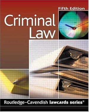 Seller image for Cavendish: Criminal Lawcards for sale by WeBuyBooks