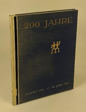 200 Jahre [J. A. Henckels, Zwillingswerk, Solingen] : 13. Juni 1731 - 13. Juni 1931.