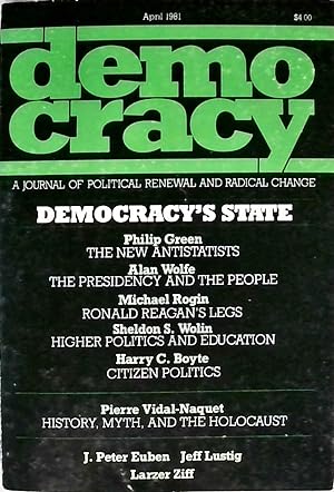Democracy: A Journal of Political Renewal and Radical Change, Volume 1