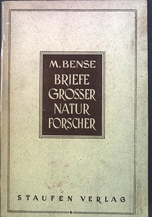 Immagine del venditore per Briefe grosser Naturforscher und Mathematiker. venduto da books4less (Versandantiquariat Petra Gros GmbH & Co. KG)