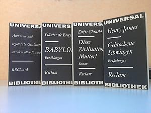 Image du vendeur pour Gebrochene Schwingen. Erzhlungen + Diese Zivilisation, Mutter. Roman + Babylon. Erzhlungen + Amsante und ergtzliche Geschichten aus dem alten Frankreich 4 Bcher mis en vente par Andrea Ardelt