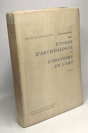 Seller image for Introduction aux tudes d'archologie et d'histoire de l'art - 2e dition for sale by crealivres