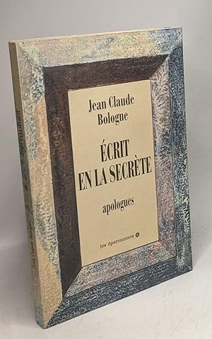 Image du vendeur pour Ecrit en la secte - apologues mis en vente par crealivres