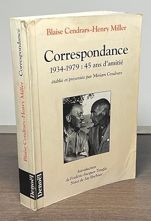 Seller image for Correspondance 1934-1979 : 45 ans d'amitie for sale by San Francisco Book Company