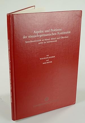 Bild des Verkufers fr Aspekte und Probleme der rmisch-germanischen Kontinuitt. zum Verkauf von Antiquariat Dorner