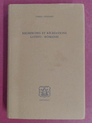Bild des Verkufers fr Recherches et rcrations latino-romanes. Biblioteca Enrico Damiani, Vol. 4. zum Verkauf von Wissenschaftliches Antiquariat Zorn