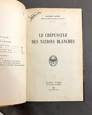 Le crépuscule des nations blanches.