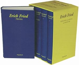 Erich Fried.Gesammelte Werke in 4 Bänden. Gedichte und Prosa mit Register. Herausgeber: Volker Ka...