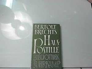 Bild des Verkufers fr Bertolt Brechts Hauspostille. zum Verkauf von JLG_livres anciens et modernes