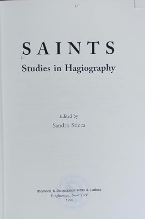 Bild des Verkufers fr Saints : studies in hagiography. Medieval & Renaissance texts & studies ; 141. zum Verkauf von Antiquariat Bookfarm