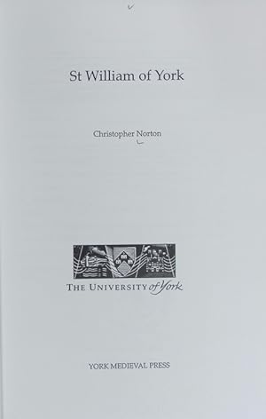 Bild des Verkufers fr St. William of York. zum Verkauf von Antiquariat Bookfarm