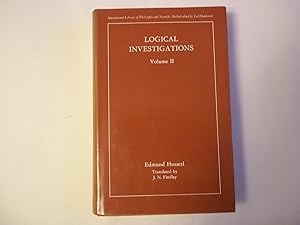 Logical Investigations. Volume 2. Translated by J.N. Findlay.