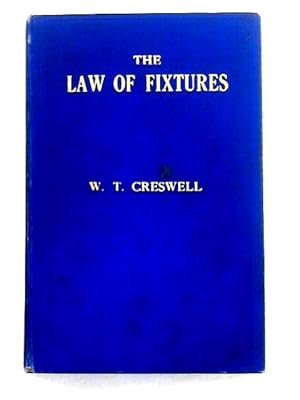 Imagen del vendedor de The Law of Fixtures a la venta por World of Rare Books